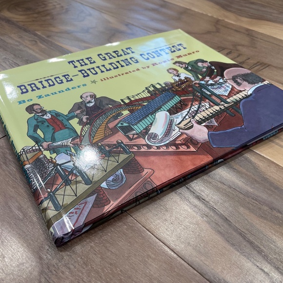New "The Great Bridge-Building Contest" Hardcover Book - Picture 4 of 10